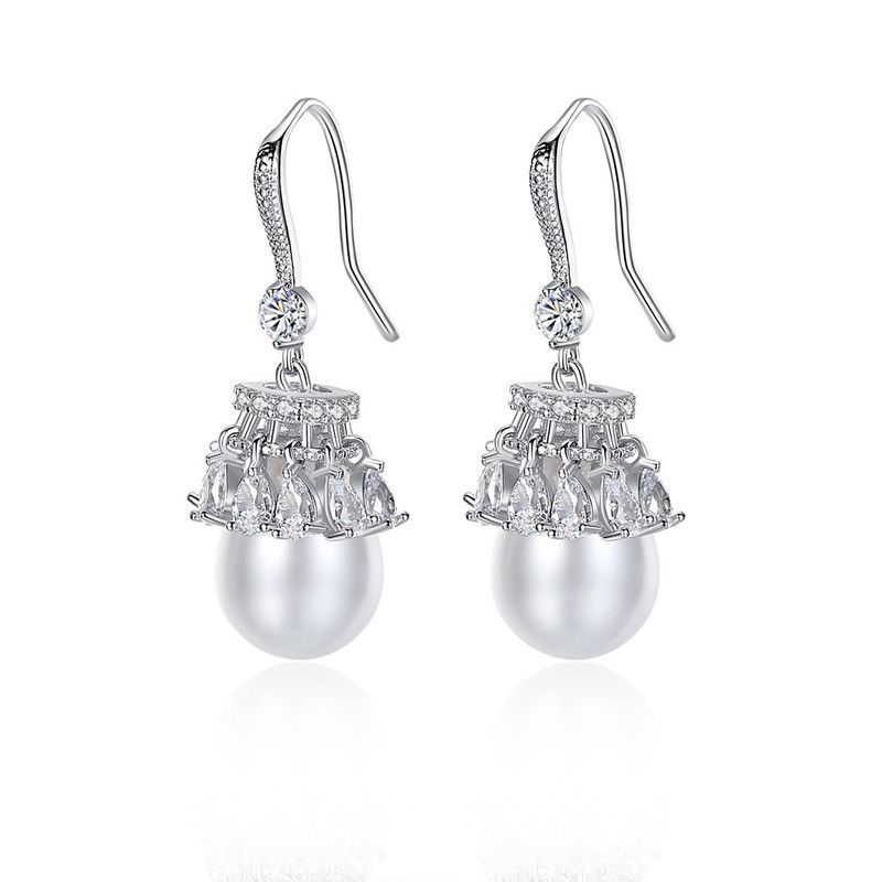 Alloy Korea Tassel Earring  (platinum-t07f18) Nhtm0469-platinum-t07f18