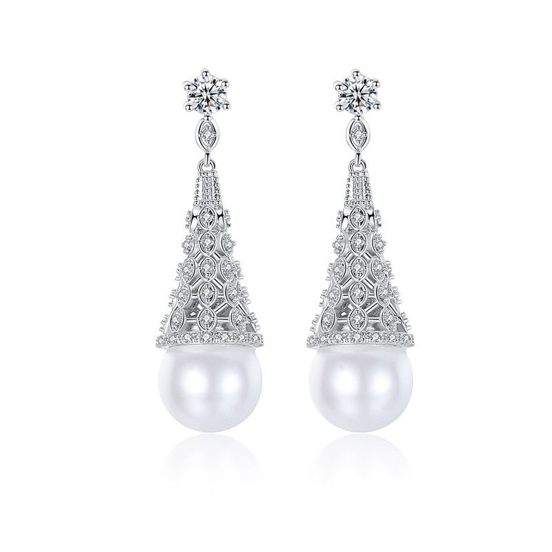 Jinse Hanshan Ohr Stecker Aaa Zirkon Dicht Eingelegt Koreanische Perlen Frauen Neue Ohrringe Hersteller Geschenk Ohrringe