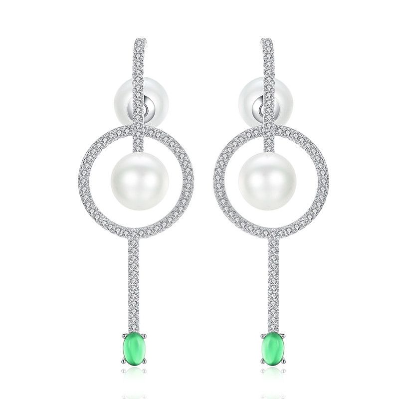 Alloy Korea Geometric Earring  (platinum) Nhtm0539-platinum