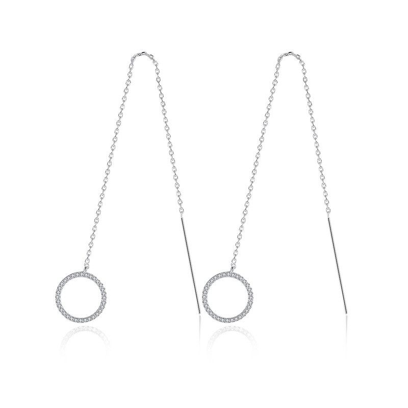Alloy Simple Geometric Earring  (platinum T05d19) Nhtm0593-platinum-t05d19