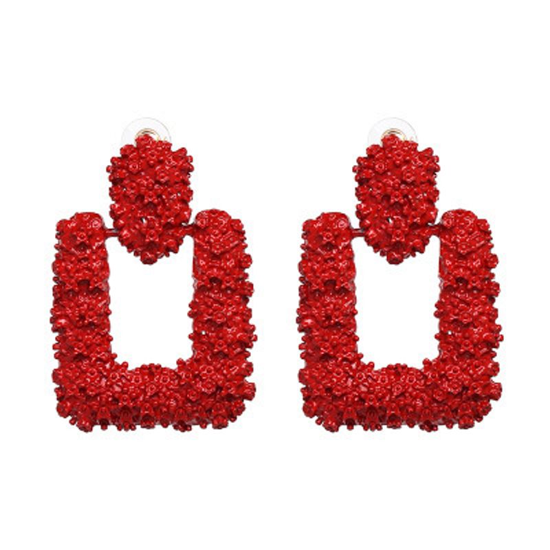 Alloy Fashion Geometric Earring  (red) Nhbq1856-red