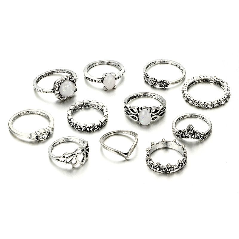 Alloy Simple Geometric Ring  (alloy) Nhgy2679-alloy
