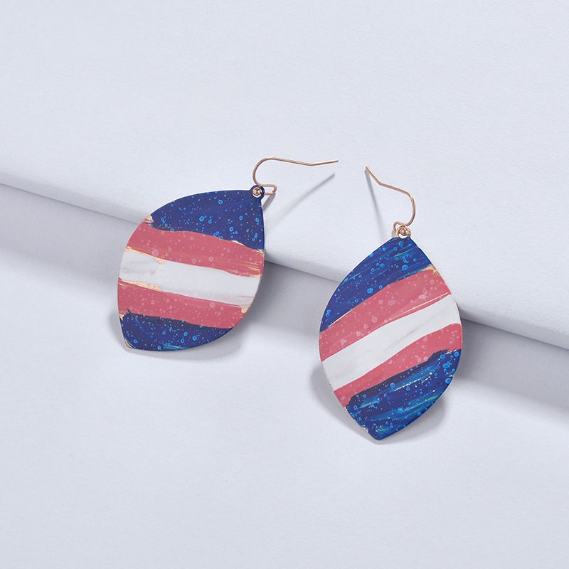 Alloy Fashion Geometric Earring  (blue) Nhlu0502-blue