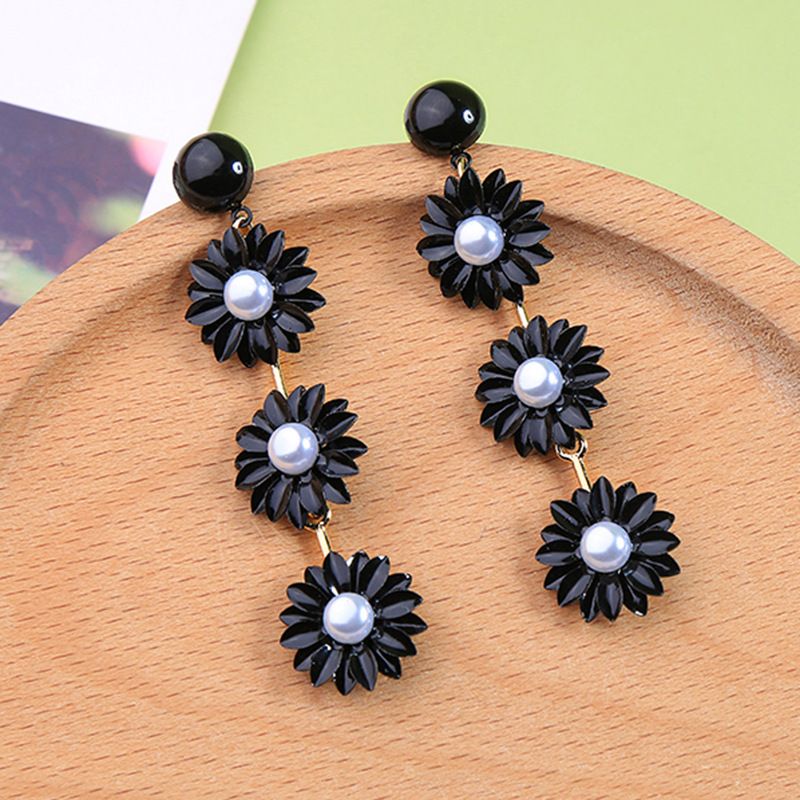 Alloy Fashion Flowers Earring  (photo Color) Nhqd5930-photo-color