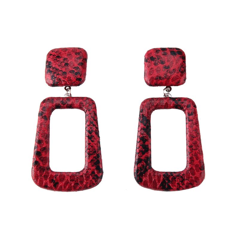 Acrylic Fashion Geometric Earring  (red) Nhjq11117-red