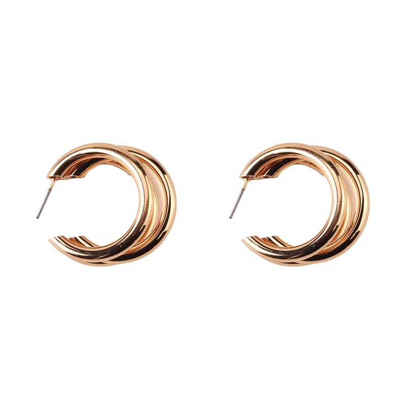 Grenz Überschreiten Der   Metal Circle Einfache Atmosphäre Trend Ige Neue Produkte Empfohlene Ohrringe Großhandel