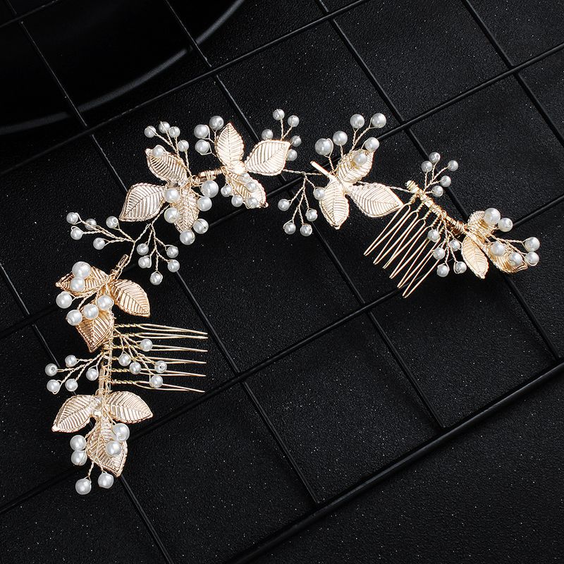 Beads Simple Geometric Hair Accessories  (alloy) Nhhs0608-alloy