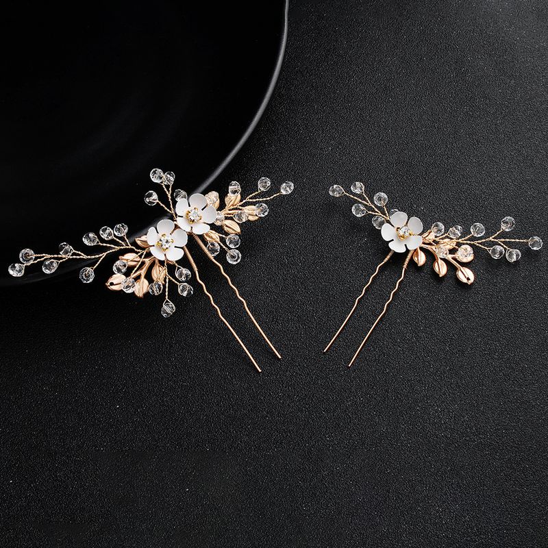 Alloy Simple Flowers Hair Accessories  (alloy) Nhhs0609-alloy