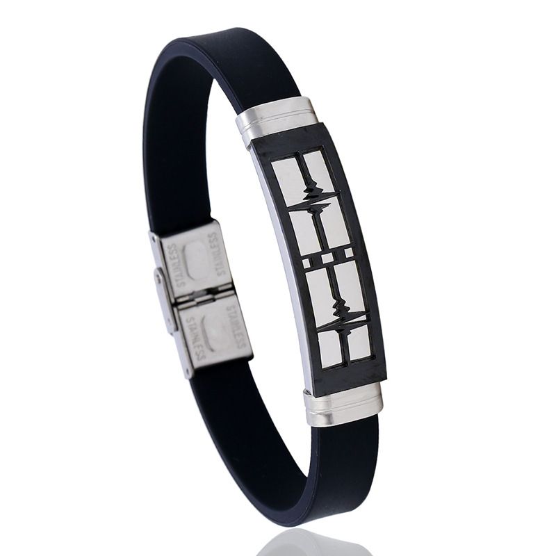 Titanium&stainless Steel Fashion Geometric Bracelet  (photo Color) Nhpk2204-photo-color