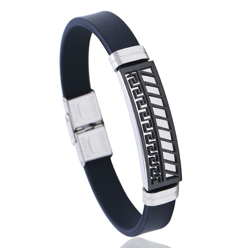 Titanium&stainless Steel Fashion Geometric Bracelet  (photo Color) Nhpk2208-photo-color