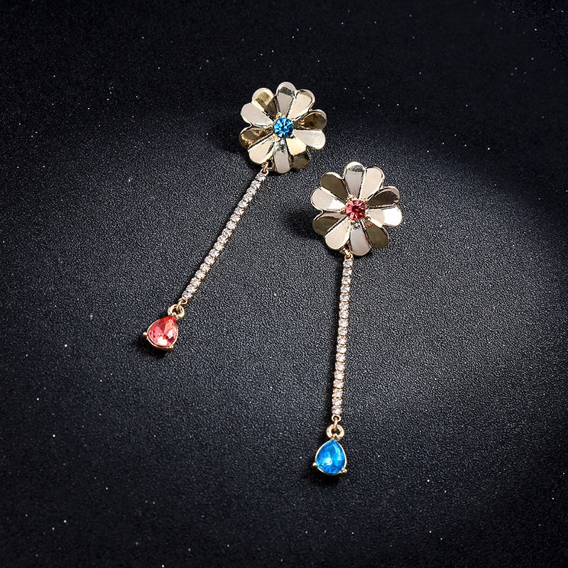Alloy Fashion Flowers Earring  (photo Color) Nhqd5978-photo-color