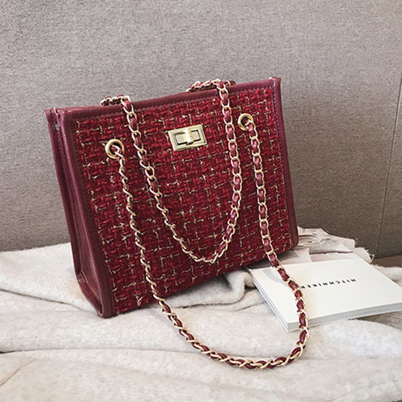 Polyester Korea  Shoulder Bag  (red Wine) Nhtc2196-red-wine