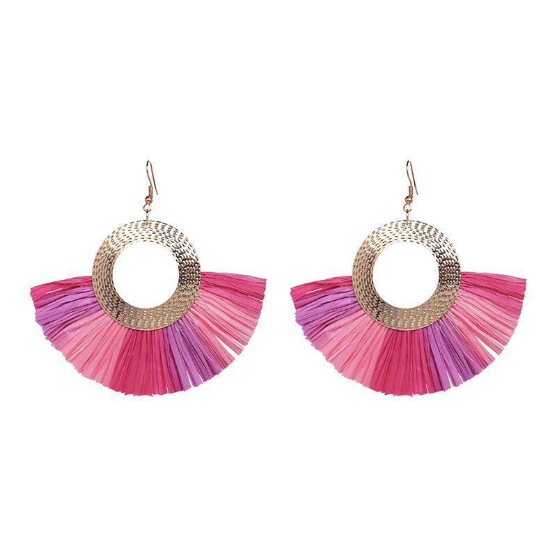 Alloy Fashion Geometric Earring  (pink) Nhjj5342-pink