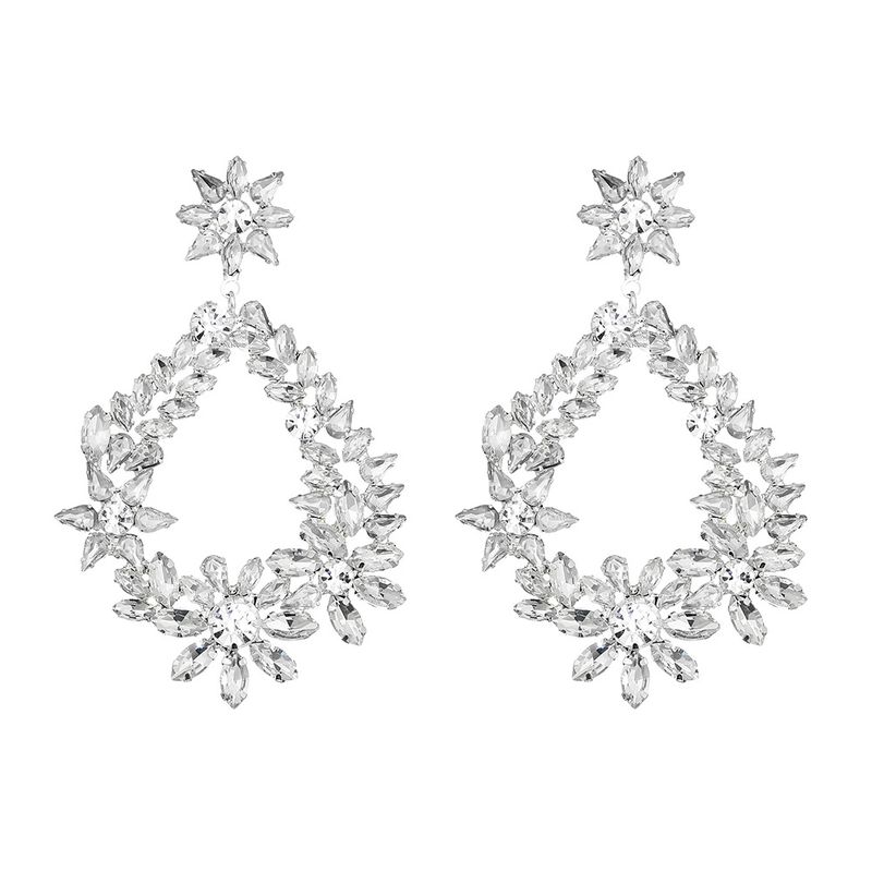 Imitated Crystal&cz Fashion Flowers Earring  (alloy) Nhhs0637-alloy