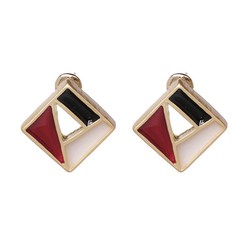 Alloy Fashion Geometric Earring  (red) Nhjj5410-red