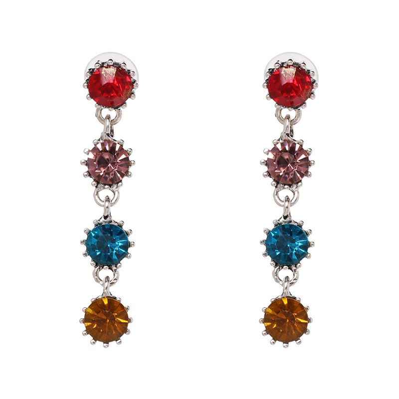 Imitated Crystal&cz Fashion Geometric Earring  (color) Nhjj5433-color