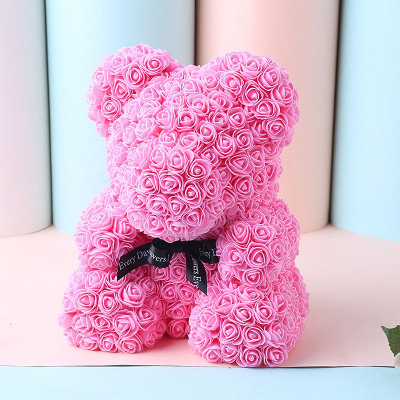 Cadeau Du Jour De Valentine Foamflower Rose Ours 40cm Pe Rose Ours Cadeau Spot One Piece Dropshipping