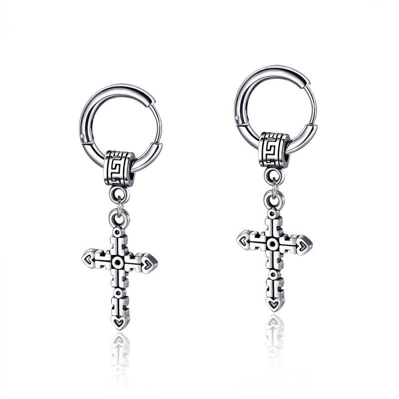 Titanium&stainless Steel Fashion Geometric Earring  (earring) Nhop3146-earring