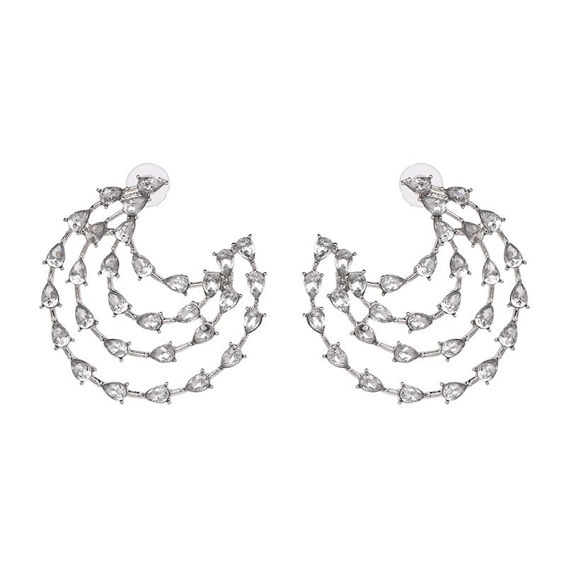 Alloy Fashion Geometric Earring  (white) Nhjj5372-white