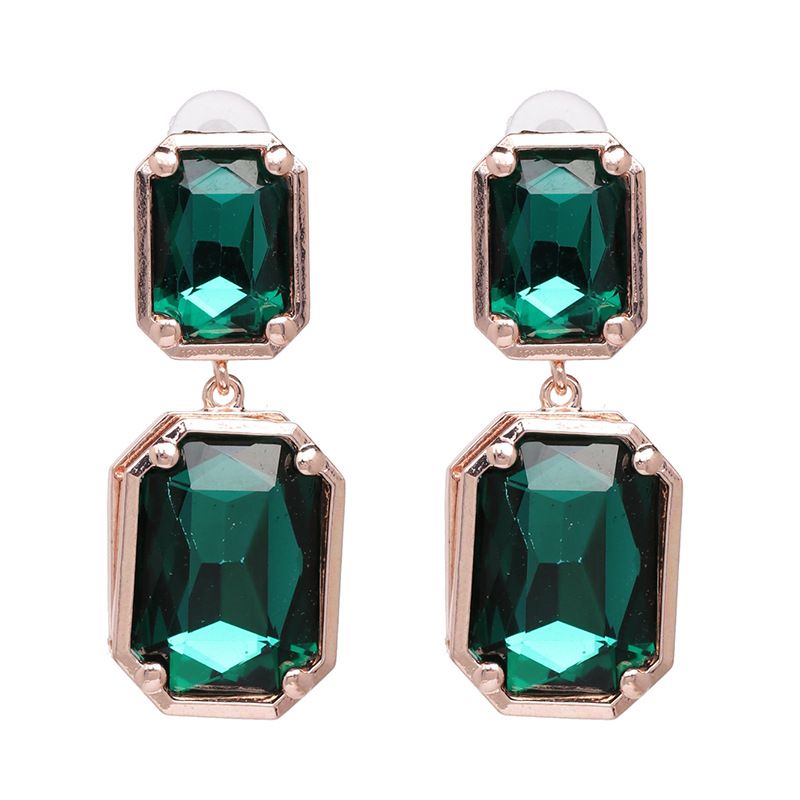 Alloy Fashion Geometric Earring  (green) Nhjj5386-green