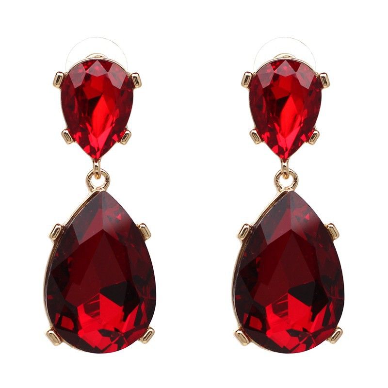 Alloy Fashion Geometric Earring  (red) Nhjj4012-red