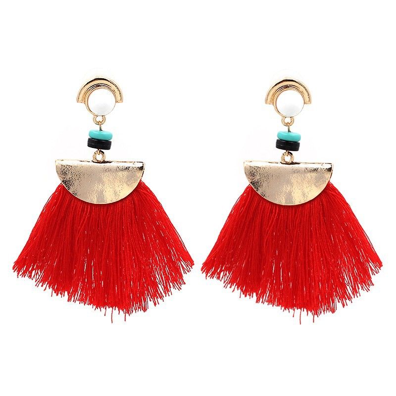 Nouvelles Femmes De Robe Accessoires Européen Et Américain De Mode Nation Style Long Gland Oreille Goujons Commerce Extérieur Personnalisé Boucles D'oreilles