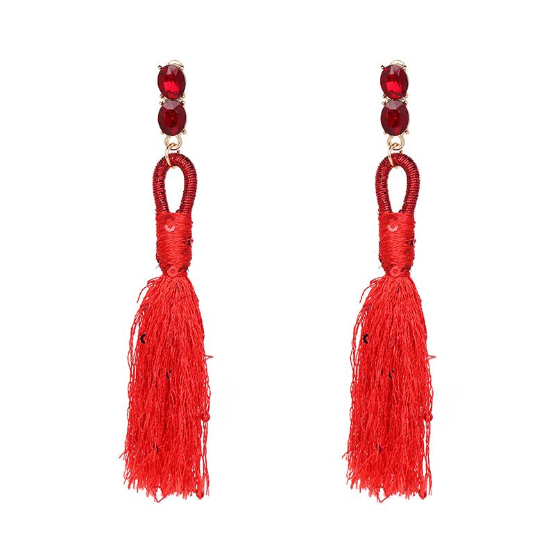 Alloy Fashion Geometric Earring  (red) Nhjj4185-red