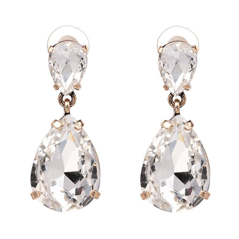 Acrylic Vintage Geometric Earring  (white) Nhjj4253-white