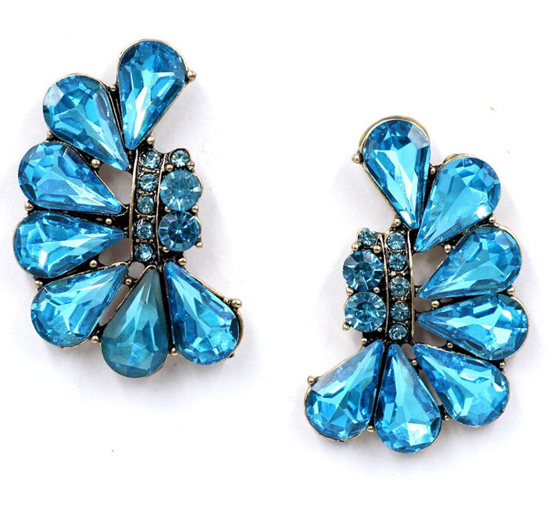Alloy Fashion Geometric Earring  (blue) Nhjj4283-blue