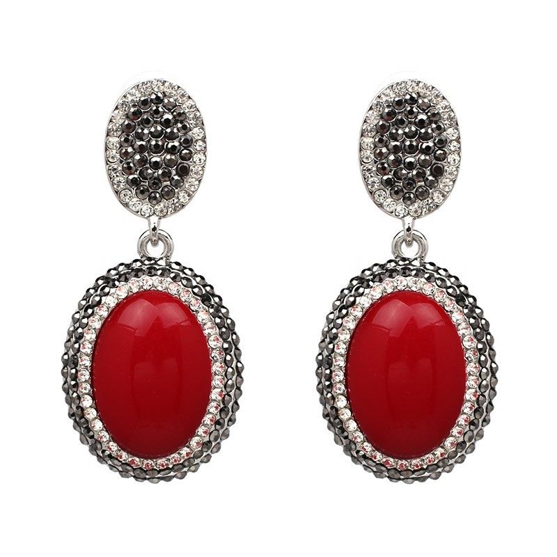 Alloy Fashion Geometric Earring  (red) Nhjj4309-red