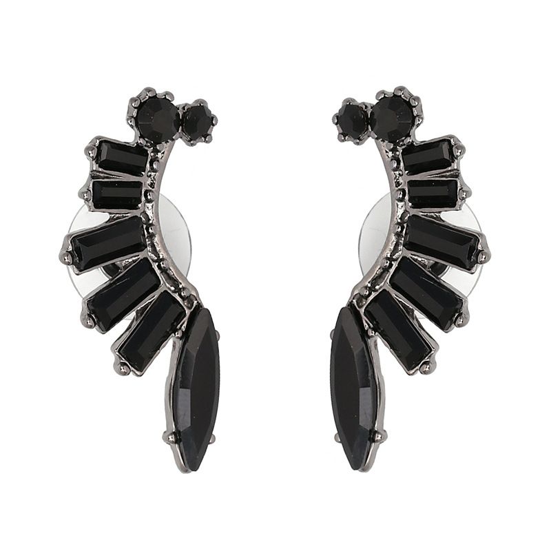 Alloy Fashion Geometric Earring  (black) Nhjj4325-black