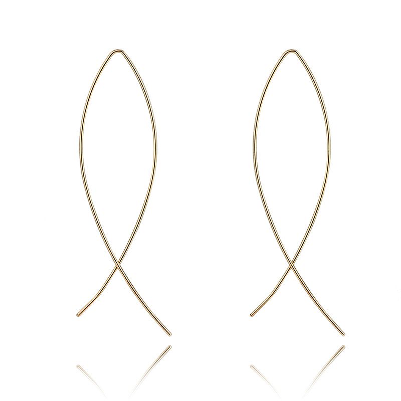 Simple Style Plating Alloy Earrings