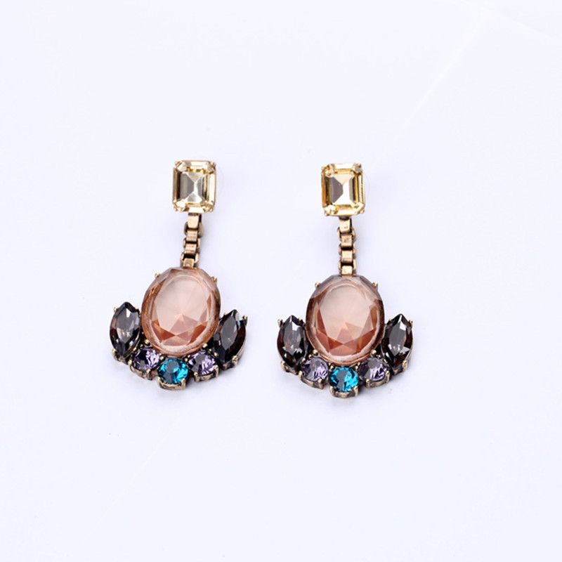 Alloy Fashion Flowers Earring  (photo Color) Nhqd4514-photo Color