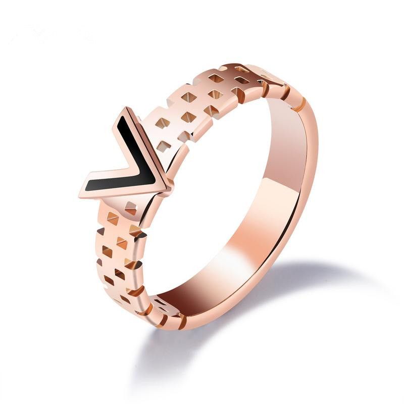 Titanium&stainless Steel Fashion Geometric Ring  (5) Nhop2206-5