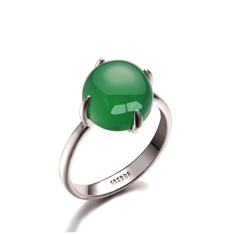 Alloy Simple Geometric Ring  (green-5) Nhlj3729-green-5