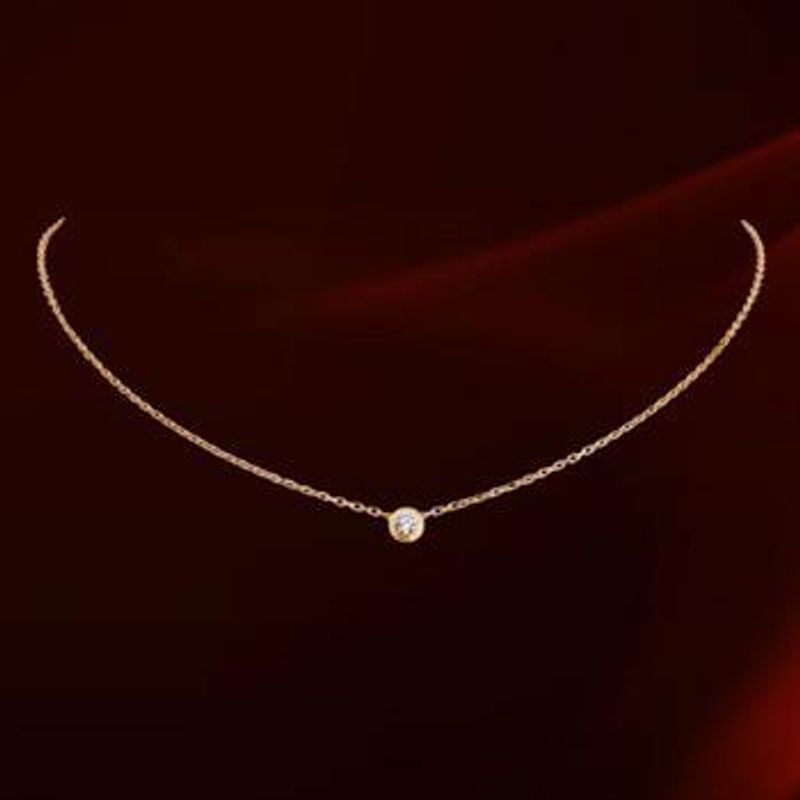 Coréen Style Simple Bijoux De Mode D'approvisionnement Unique Diamant Clavicule Collier Belle Atmosphérique Femmes Accessoires En Gros 860552