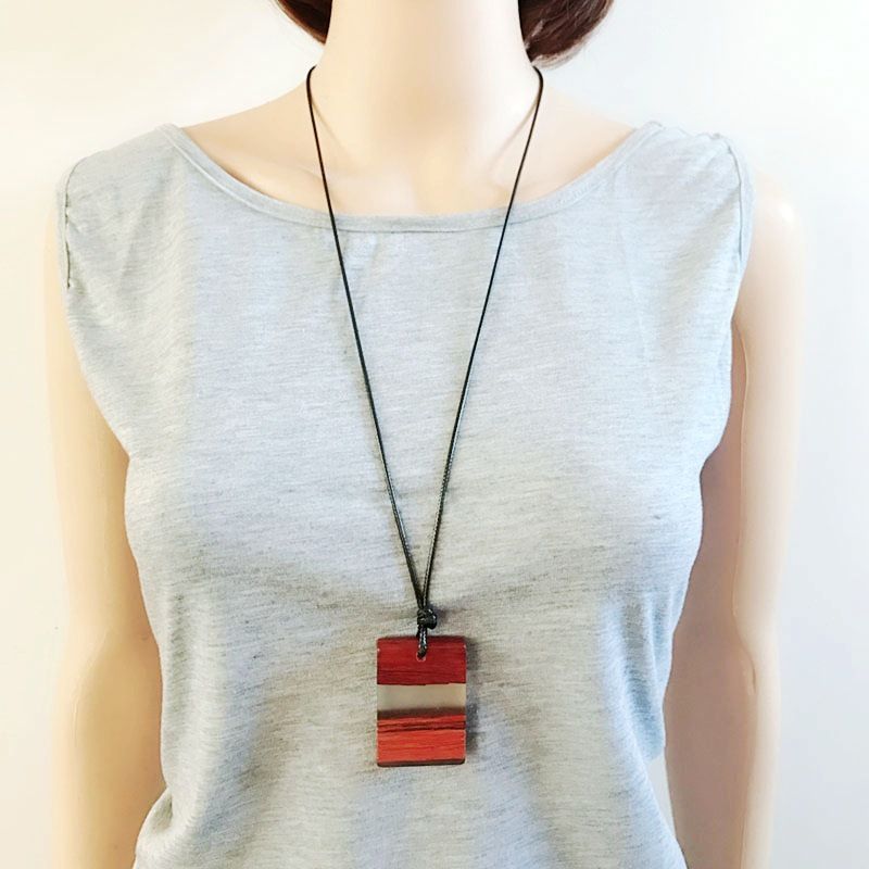 Alloy Vintage Geometric Necklace  (red) Nhom0198-red