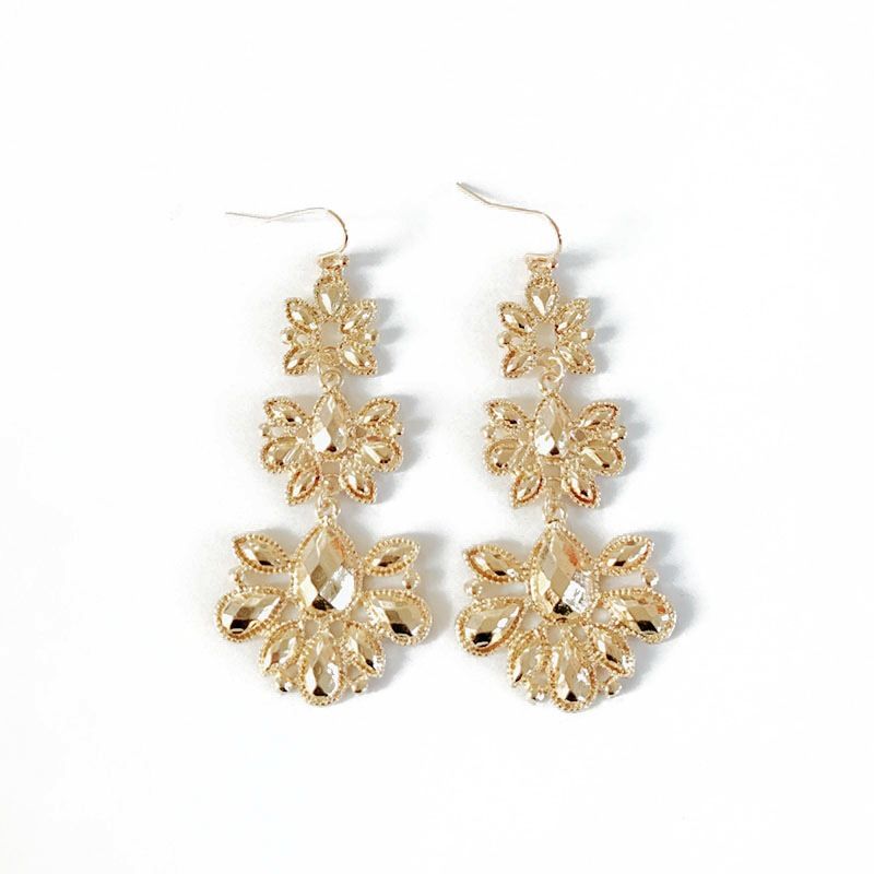 Alloy Fashion Flowers Earring  (photo Color) Nhom0303-photo-color