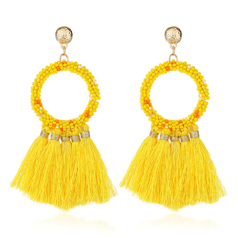 Alloy Fashion Geometric Earring  (yellow) Nhva4867-yellow