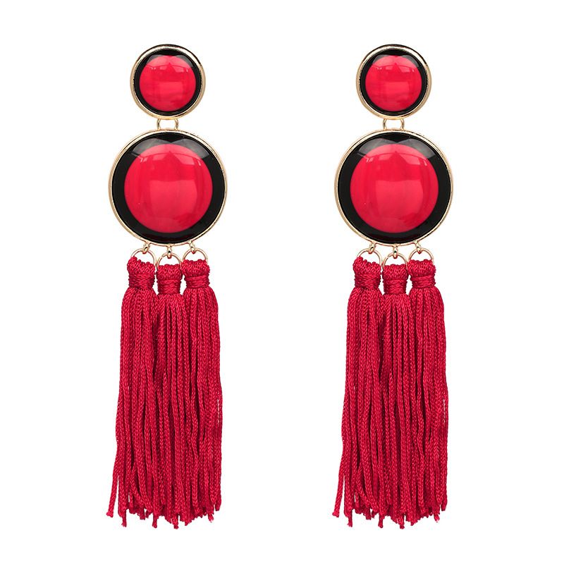 Alloy Fashion Geometric Earring  (red) Nhjj4644-red