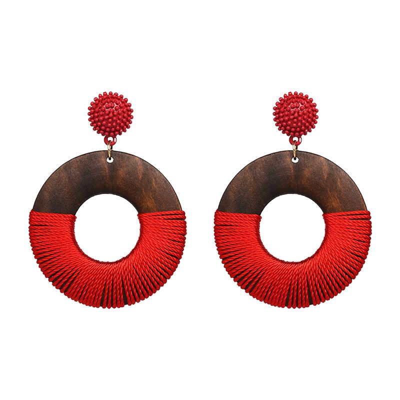 Alloy Fashion Geometric Earring  (red) Nhjj4859-red