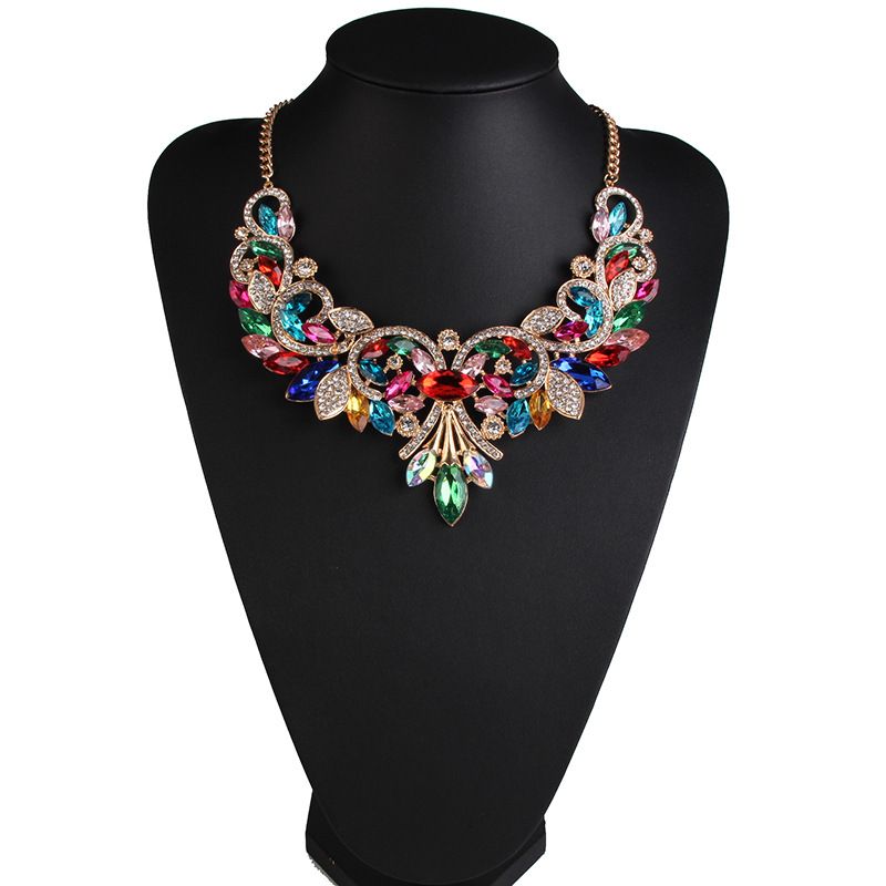 Occident Alloy Geometric Necklace ( Color ) Nhjq5000