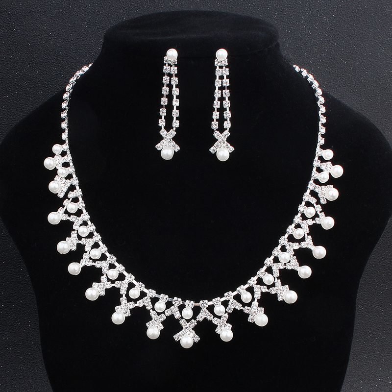 Alloy Fashion  Necklace  (white) Nhhs0038-white