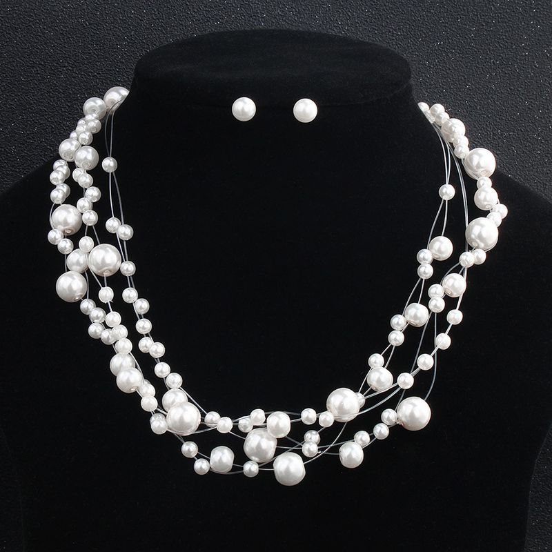 Alloy Fashion  Necklace  (white) Nhhs0093-white
