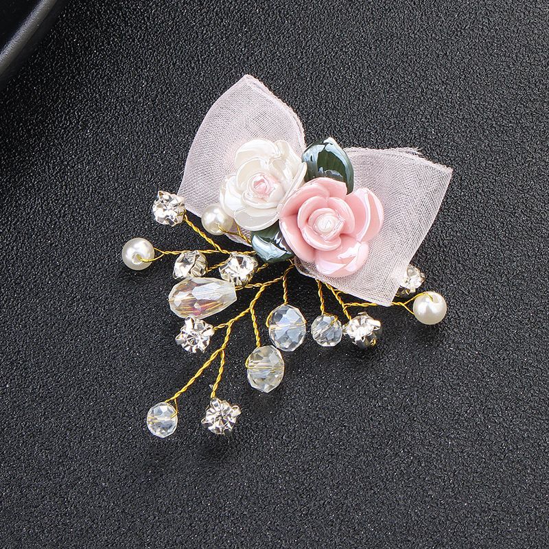 Imitated Crystal&cz Fashion Flowers Hair Accessories  (alloy) Nhhs0158-alloy