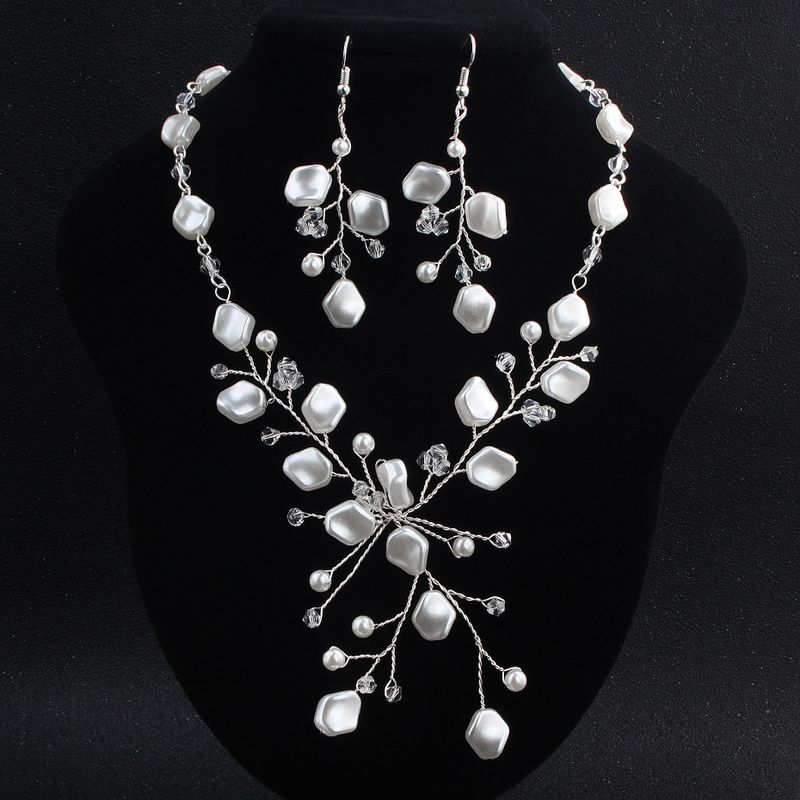 Alloy Fashion  Necklace  (white) Nhhs0200-white