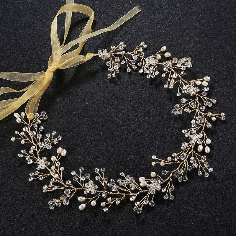 Europäisches Und Amerikanisches Klassisches Braut Haarband Gypsophila 7 Kristall Blumen Braut Kopfschmuck Handgemachtes Stirnband Großhandel