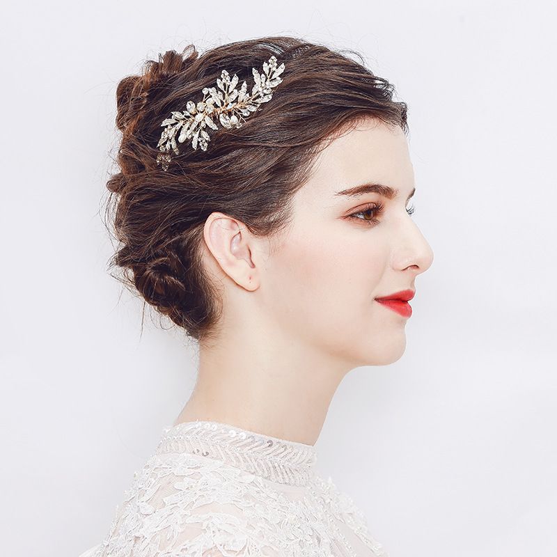 Mi Anino Braut Haarnadel Kamm Set Europäische Und Amerikanische High-end-legierung Hand Gefertigte Braut Kopf Bedeckungen Hochzeits Accessoires