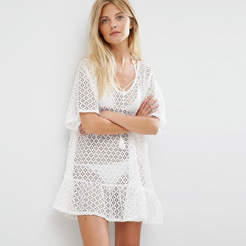 Lace Fashion  Coat  (white - One Size) Nhxw0487-white-one-size