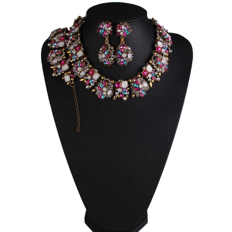 Occident Alloy Geometric Necklace ( Color ) Nhjq5105